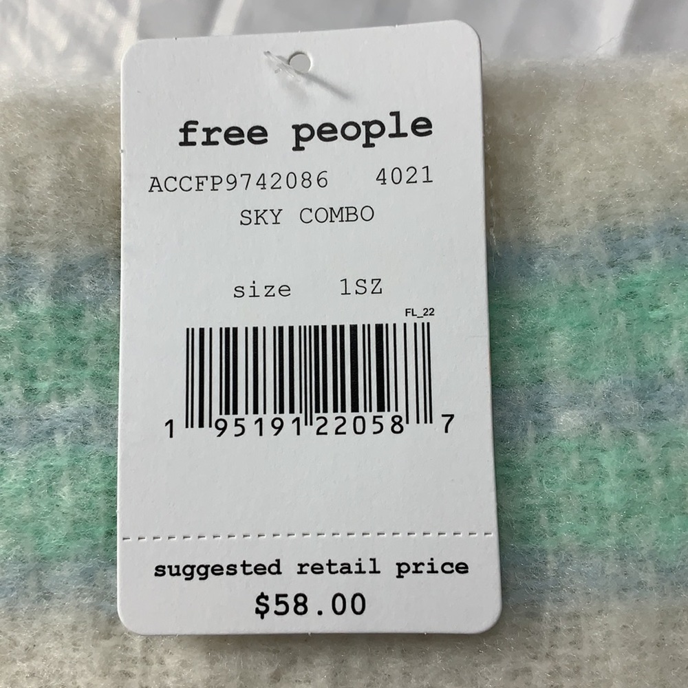 LAST ONE Free People Brushed Racer Stripe Blanket Scarf - Picture 4 of 4